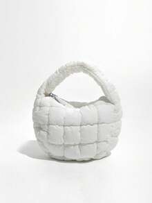 2025 Neue Mode Kleine Nische Design Vielseitige Rautenmuster Dopamin Stil Multi-Farben Optional Süß Schick Pastoraler Koreanischer Stil Herbst/Winter Mini Handtasche, Shopper, Wolken Tasche, Plissee Tasche - Verschiedenfarbig - Übersicht 11