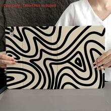 波浪涟漪抽象线条艺术图案保护套 - 简约爱好者和现代风格追求者的理想之选。这款保护套采用翻盖式设计，带有笔槽，兼容 iPad/Galaxy Tab S10+/S9/A9，并具备自动休眠/唤醒功能，同时兼容小米 5/5 Pro/6/6 Pro/7/7 Pro。 - 彩色 - 查看 8