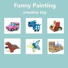 3D Pen With Display - Includes 3D Printing Pen+12 Starter Colors Of PLA Filament+3D Pen Holder+Stencil Book + Project Guide, And USB Power Line - Blue - View 5