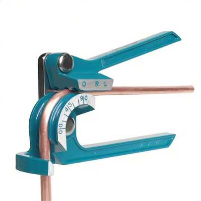 3-In-1 Tubing Bender, Suitable For 1/4" (6mm), 5/16" (8mm) And 3/8" (10mm) Copper, Brass, Aluminum And Thin Steel Pipes