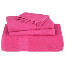 vidaXL Handtücher 4 Stück Rosa 50x100 Cm 360 G/M² 100% Baumwolle - Rosso - Visualizzare 4