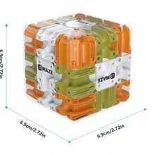 3D迷宫拼图魔方 - 3D立方体和球，空间感知脑力训练玩具，高难度益智拼图，3岁以上儿童益智专注力游戏礼物 - 彩色 - 查看 5