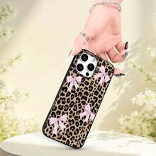 Pink Bow And Leopard Print Fashion Large Hole Lens Phone Case For IPhone 16E/16/16PRO/16PROMAX/15/15PLUS/15PRO/15PROMAX/14/14PLUS/14PRO/14PROMAX/13/13mini/13PRO/13PROMAFOR-YOUR-BELOVED-PHONE Christmas Phone Case - 款式1(1件) - 查看 8