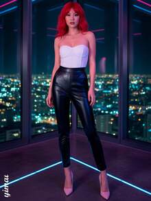 Women Leggings - 黑色 - 查看 6