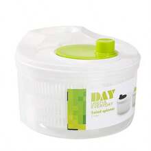 Large High Speed Salad Spinner With Drain, Bowl, And Colander - Quick And Easy Multi-Use Lettuce Spinner, Vegetable Dryer, Fruit Washer, Pasta And Fries Spinner - Random - View 8