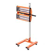 Lámpara de curado por infrarrojos , 2200 W, temporizador de 1 a 60 min, luz de curado para automóvil con calentamiento automático y soporte, área de horneado de 5,17 pies cuadrados, calentadores para cabina de horneado por aspersión, secador de pintura para reparación en el lugar, secado de motores - 2200 W - Ver 10