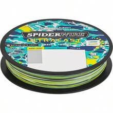 Spiderwire UltraCast - Línea de Pesca Trenzada con Bobina de Pesca Doble Berkley Vanish - Camuflaje Aqua/Transparente - Ver 3