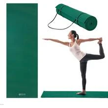 Esterilla de yoga premium  Essentials con correa de transporte para esterilla de yoga (72"L x 24"W x 1/4 pulgada de grosor) - Negro - - Ver 1