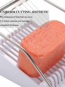 1pc Stainless Steel Luncheon Meat, Ham, Banana Slicer, Fruit Cutter, Egg Divider - Multicolor - View 5