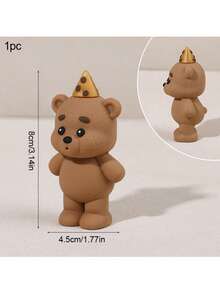 1/3/9 món trang trí bánh hình gấu nâu, hộp quà tặng, trang trí bánh chủ đề gấu bông tự làm cho sinh nhật, đám cưới, tiệc tùng, tiệc mừng em bé, Ngày Valentine. - Nhiều màu - Xem 16