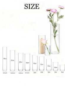 1 Set Portavelas de Vidrio, Portavelas Flotante, Portavelas Romántico Europeo para el Día de San Valentín, Adecuado para Cena a la Luz de las Velas, Fiesta de Cumpleaños, Banquete de Hotel, Boda, Puede Colocar Velas Flotantes, Decoración, Decoración de Habitación, Decoración del Hogar, Regalo - Multicolor - Ver 19