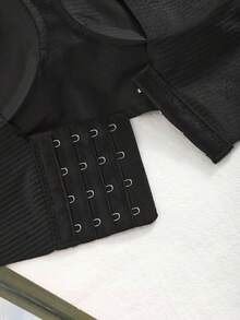 Set de 3 sujetadores deportivos sin costuras, transpirables y inalámbricos para mujeres - Cobertura total, antideslizante, con elevación y soporte, ajuste cómodo con detalles acanalados, mezcla de nailon y elastano, lavar a mano - unicolor elegantes - Negro+Albaricoque+Marrón - Ver 11