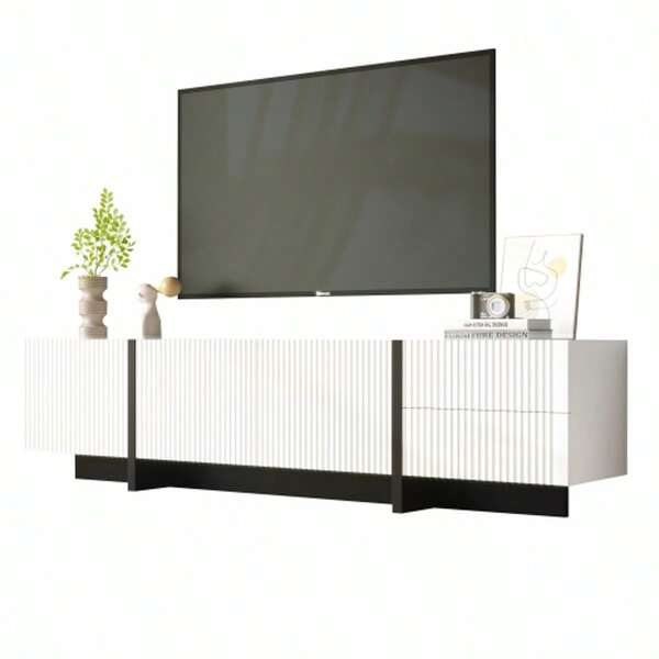 190 Cm TV Cabinet With 3 Doors, 2 Drawers