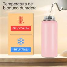 Termos Acero Inooxidable Frio Caliente 48h Botella De Agua - Rosa - Ver 6
