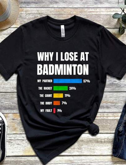 Funny Badminton Player T-Shirt, Unisex Tee, Badminton T-Shirt, Badminton Tee, Badminton Lover Gift, Badminton Doubles Partner Gift, Unisex