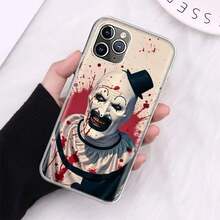 Funda de Teléfono de Película de Terror Terrifier Compatible con Apple  16E 12 13 Mini 14 Pro 15 Plus 16 Pro Max 11 X XS, Funda Compatible con  17,  17 Pro,  17 Pro Max - QC1050-3 - Ver 5