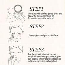 Polvo rosa, enfoque suave para ocultar los poros con acabado mate y brillante, control de aceite, resistente al agua, resistente al sudor, maquillaje de larga duración, ligero, transpirable y aclara el tono de la piel. - Rosa - Ver 5