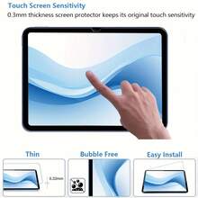 BOLLYMORE 2pcs Tempered Glass Screen Protector, Suitable For IPad 11th & 10th Gen A16/A3355/A3356 - Ultra Durable, Smooth Surface, Anti-Fingerprint, Compatible With Apple Pencil, 9H Hardness Protection, Tablet Accessory | Fashionable Design - 2 HD Tablets - View 5