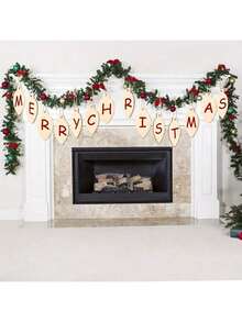 10pcs Round Wooden Crafts Wooden Chips Hand-Painted Holiday Supplies Christmas Tree Decoration Wooden Sign Graffiti - Brown - View 4