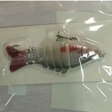 Set de 5 señuelos de pesca de agua salada con caja de almacenamiento, señuelos de pesca de múltiples secciones, kit de señuelos de pesca, adecuado para pesca de mar, captura de peces grandes con caja de almacenamiento