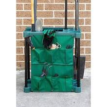 Lenoxx Garden Tool Organizer Portable Utility Rack Holds 40 Yard Tools Garage Organizers And Storage Home Essentials