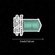 Adesivo "Il capo guadagna un dollaro, io guadagno un centesimo" - Adesivo in vinile divertente e audace per laptop, quaderni, borracce, scrivanie, spazi per ufficio e aree personali | Ottimo per gli amanti dell'umorismo, i dipendenti, gli studenti e gli imprenditori | Perfetto come regalo scherzoso per amici, familiari e colleghi | Adesivo esilarante per l'umorismo sul lavoro, il divertimento aziendale e l'arredamento relazionale