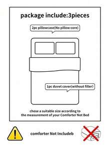 CAQQA 三件套土耳其棉梭织被套套装 | 被套和枕套，现代卧室床上用品，尺寸：135*200厘米、150*200厘米、200*200厘米、200*220厘米、220*240厘米 - 灰色 - 查看 8