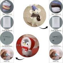 Wool Felt DIY Craft Kit - Mouse With Hat