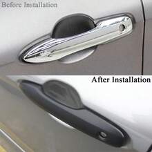 TFKI No Adhesive  Car Door Handle Cover Protector Compatible For  2018-2020 2021 2022 2023 2024 2025 2026 Camry 2019-2026 Corolla 2019-2022 Avalon 2016-2026 Prius 2020-2024 Venza Accessories - 3霧面黑 - 查看 2