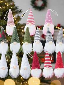 3 pièces Poupée de Noël Décorations de Noël suspendues, Poupée de lutin de Noël, Ornement de Noël, Décorations pour sapin de Noël, Décorations de Noël, Décorations de Noël joyeuses, Décorations de fête de Noël, Décorations de Noël, Décorations de Noël pour la maison, Cadeaux de Noël, Décorations d'hiver, Faveurs de fête de Noël, Fournitures pour rassemblement à la maison, Accessoire festif, Décoration de cheminée, Décoration d'intérieur, Décoration de chambre, Décoration du Nouvel An 2026