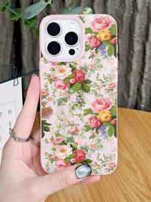 Floral Garden Bouquet Pattern Phone Case Cover With Colorful Roses Peonies Protective Design For Women Elegant Fashion Aesthetic Shockproof Scratch Resistant Compatible With Iphone 17Promax/17Pro/17AIR/17/16Promax/16Pro/16Plus/16/15Promax/15Pro/15Plus/15/14Promax/14Pro/14Plus/14/13Promax/13Pro/13/12Promax/12Pro/12/11Promax/11Pro/11/XSMAX/X/XS - Màu xanh Bạc hà - Xem 6