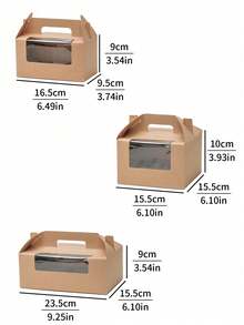 4pcs/8pcs 2/4/6/12 Cavity Cupcake Boxes With Clear Window, Muffin Cups, Pastry, Dessert, Tart, Mousse Cake, Bakery Packaging For Afternoon Tea - Multicolor - View 11