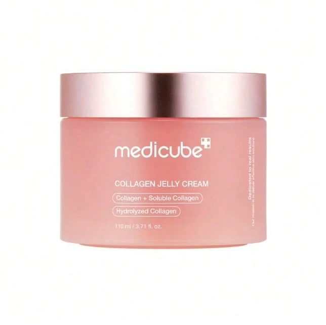 Medicube Collagen Jelly Facial Cream 110ml, Cream With Collagen That Provides Luminosity And Elasticity, Vitamin B3 Niacinamide, Korean Skin Care, New From KBeauty - 粉色 - 查看 1
