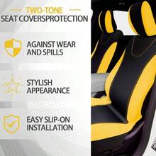 47 Car Cover Full Set Women Included Car Front Rear Fluffy Steering Wheel Cover Belt Automotive Floor Mats Conditioner Decoration Strip UniversalPurple Black - 黃色 - 查看 6