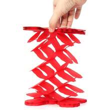 Baby Royal Navy Blue Party Decorations Streamers Garland - 12pcs Boy Birthday Frozen Ocean Shower 4 - Leaf Paper Clover Streamer, Bachelorette Bridal Wedding Engagement Banners Decor 2025 - ['Rouge-noir'] - Voir 5