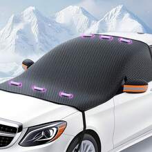 Heavy Duty Magnetic Car Windshield Snow Cover Shield Against Ice Frost And UV - Black - View 12