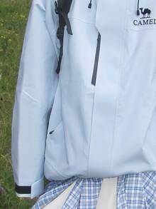 CAMEL CROWN Men's Outdoor Shell Jacket Autumn/Winter Champion: Kai Jia ICON Goose Down Liner Shell Jacket Three-In-One Waterproof Outerwear - Distant Mountain Blue - View 4