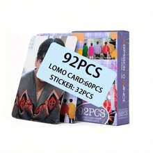 Tarjetas fotográficas de doble cara de grupos B-T de KPOP - (Incluye 60 tarjetas fotográficas, 32 pegatinas). Se pueden usar para decorar tarjetas de colección, sellos, el mejor regalo para los fans.