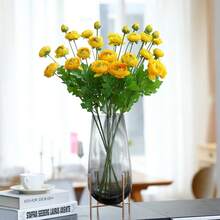 四头仿真莲花，家居装饰假花，室内仿真花装饰，多头仿真花 - 彩色 - 查看 7