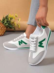 FZY Women's Walking Shoes - Anti-Slip Rubber Outsole, Shock-Absorbing Midsole & Moisture-Wicking Lining Lightweight Running Sneakers For Women - Breathable Knit Upper, Cushioned Heel For 5K Runs & Gym Workouts Women's Yoga Sneakers - Flexible Sole, Arch Support & Non-Marking Rubber For Studio Sessions & Casual Wear - 綠色 - 查看 2