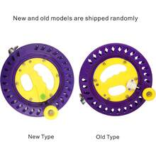 MIXCUT - Bobina de carrete de plástico duradero de 22 para pesca - Púrpura, amarillo - Ver 12