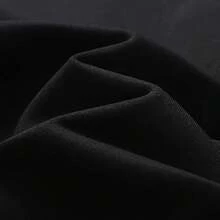 I Have Two Titles Mom And Mimi Print Women's Casual Black Hoodie Long Sleeves Polyester Sweatshirt With Front Pocket And Drawstring Hood, Women Clothing - Black - View 3