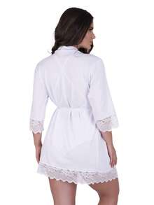 Women Robes - 白色 - 查看 2