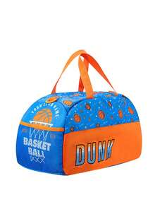 1个便携式旅行包，印有可爱的卡通独角兽/兔子/蛋糕/鲨鱼/恐龙等新颖造型。大容量、轻便耐磨的单肩斜挎包，配有舒适宽肩带，肩带长度可调节，满足基本收纳需求，适合旅行、户外活动、露营等场合，也适合万圣节、感恩节、圣诞节等节日。