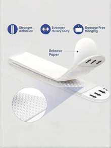 24/4pcs Reusable Removable Double-Sided Adhesive Tape, Damage Free Strong Magic Sticker Strips, Suitable For Fixing Photo Frames, Boards, Curtains, Decorations, Kitchen Utensils, Bathroom Storage, Exhibition Boards, Posters, Temporary Signs, Price Lists, Projection Screens, Calculators, Small Printers, Phone Holders, Car Fragrance, Small Decorations, First Aid Kits, Curtains, Tablecloths, Cushions, Anti-Slip Sofa Pads - one-size - View 3