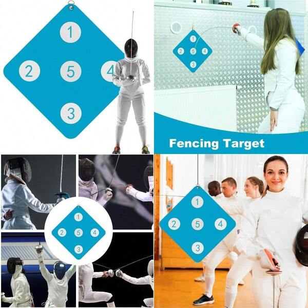 Fencing Target Practice WallMounted Fencing Target PracticeAuxiliary Equipment Games With Five BullsEye Skill Improvement Tool For Saber Enhancement