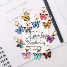 1pc/5pcs Lucky Hug Mini Butterfly & White Daisy Keychain - Perfect Gift For Any Occasion - Encouraging Card - Teacher's Day, Valentine's Day, Or Summer/Fall Gift - Animal & Floral Design - Invitation Pocket Car Accessories Bag Charm School Cute Goth Y2k Bag Lanyards With Id Holder Car Accessories Bag Charms Gifts For Mother, Father, Graduation, And Teacher - Multicolor - View 9