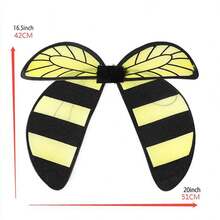 Bumble Bee Costume For Kids, Contrast Color Furry Design Bee Wing, Bee Halloween Costume - Yellow - View 7