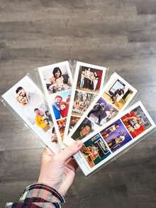 1/3/5pcs Customized Travel Fridge Magnets, Personalized Magnetic Photo Frames, Multi-Photo Collage Fridge Magnets, Travel Souvenir Photos, Panoramic Photo Fridge Magnets, Creative Rectangular Souvenirs, Couples Anniversary Gifts, Best Friend Birthday Gifts