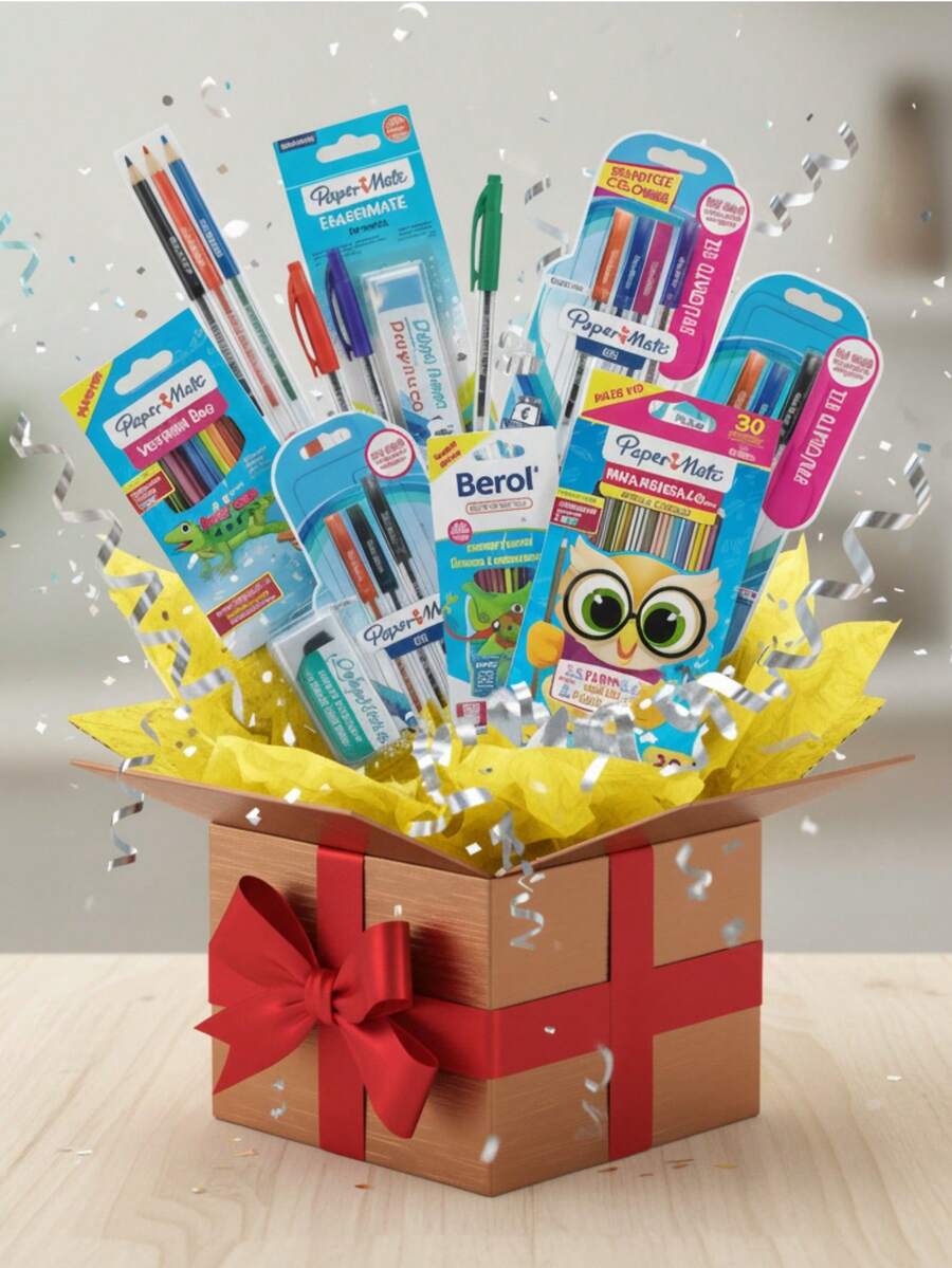Paper Mate SET DE BRONCE DE PAPELERIA leer descripción set papelería bronce accesorios oficina escolar material escolar kit escritorio productos variedad - Multicolor - Ver 1